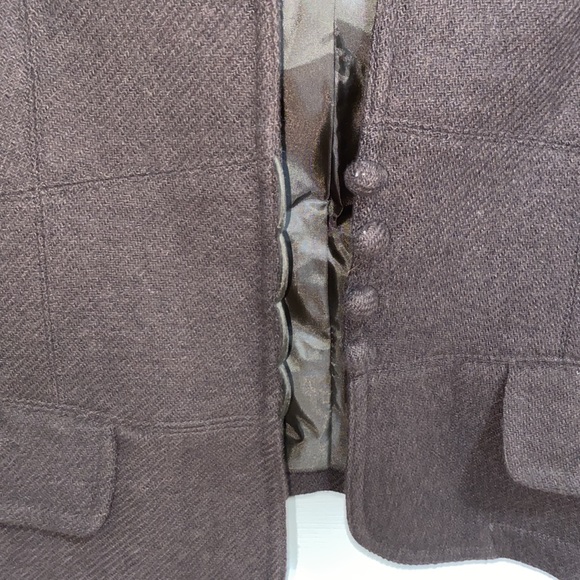 Ricki’s | Woman’s Brown Button Up Blazer - Size 12 - Picture 5 of 7